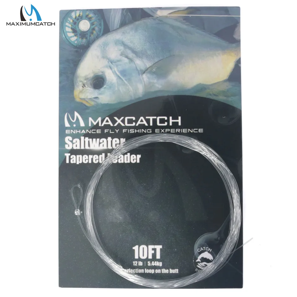 Maximumcatch 6pc 10-30LB Saltwater Tapered Leader 10FT Fly Fishing Leader  Line with Loops Clear Color Fishing Cord - AliExpress