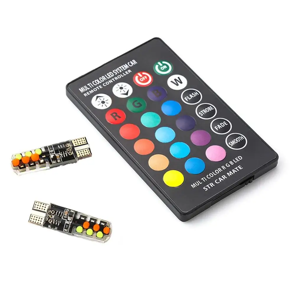 Rgb ширина светильник T10 Cob силиконовый 18Smd красочные вспышки Rgb вечерние хрустальный магический шар светильник сценический светильник ing 3W