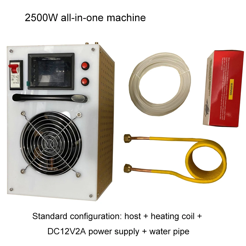 

2.5KW Integrated Induction Heating Machine Metal Smelting Furnace Quenching Equipment + Heating Coil + Power Supply+ Water Pipe