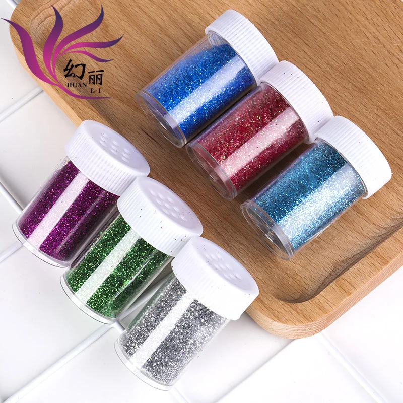 

High Quality 20g/lot Bottle Glitter Powder Nail Art Sequins for 3D Nail Powder Manicure Decoration Tips Art Decoration 20g/Pack