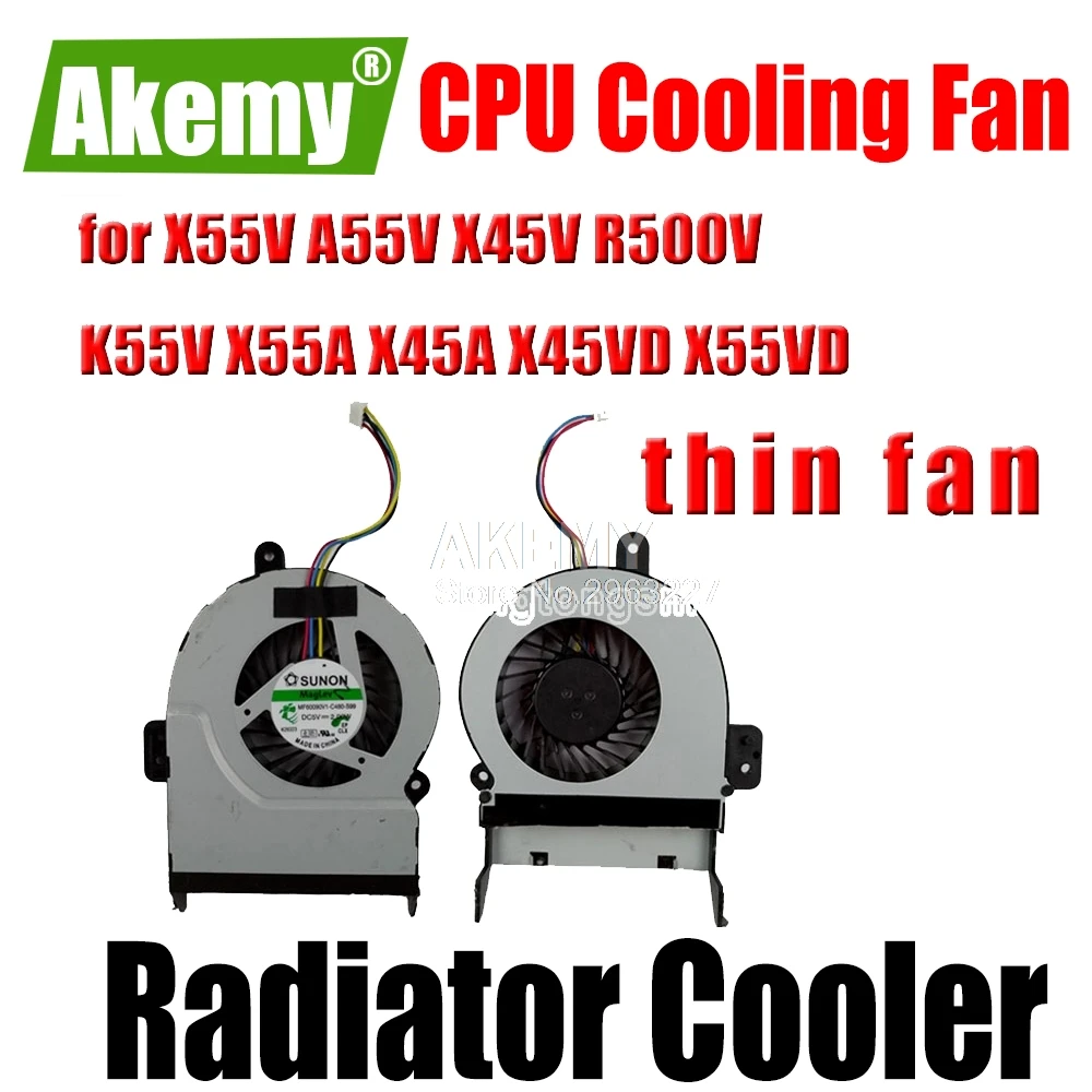 Охлаждающий вентилятор для For Asus X55V A55V X45V R500V K55V X55A X45A X45VD X55VD тонкий секционный