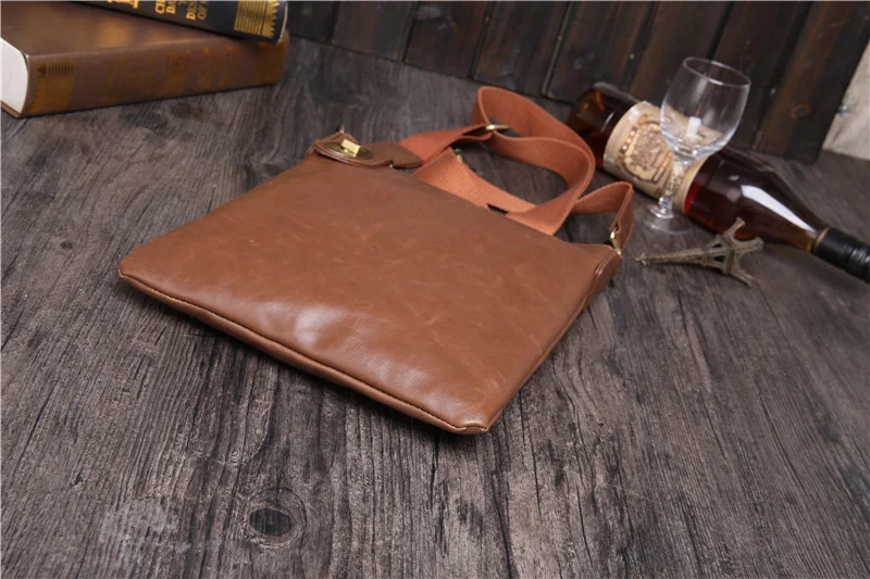 Новое поступление, роскошная брендовая мужская сумка-мессенджер, винтажная кожаная сумка на плечо, красивая сумка через плечо, сумки