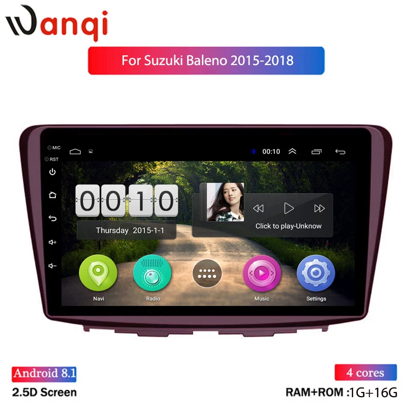 9 дюймов Android 8,1 автомобильный Dvd Gps плеер для Suzuki Baleno- Радио Видео навигация