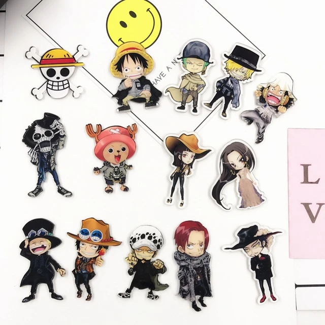 One Piece Straw Hat Crew Set of 10 Hard Enamel Pins - FREE