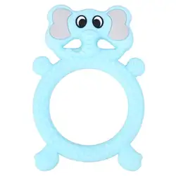 Слон лягушки кольцо силиконовый молярный гель детский Прорезыватель мультфильм зубные кольца для детей силиконовый без бисфенола А