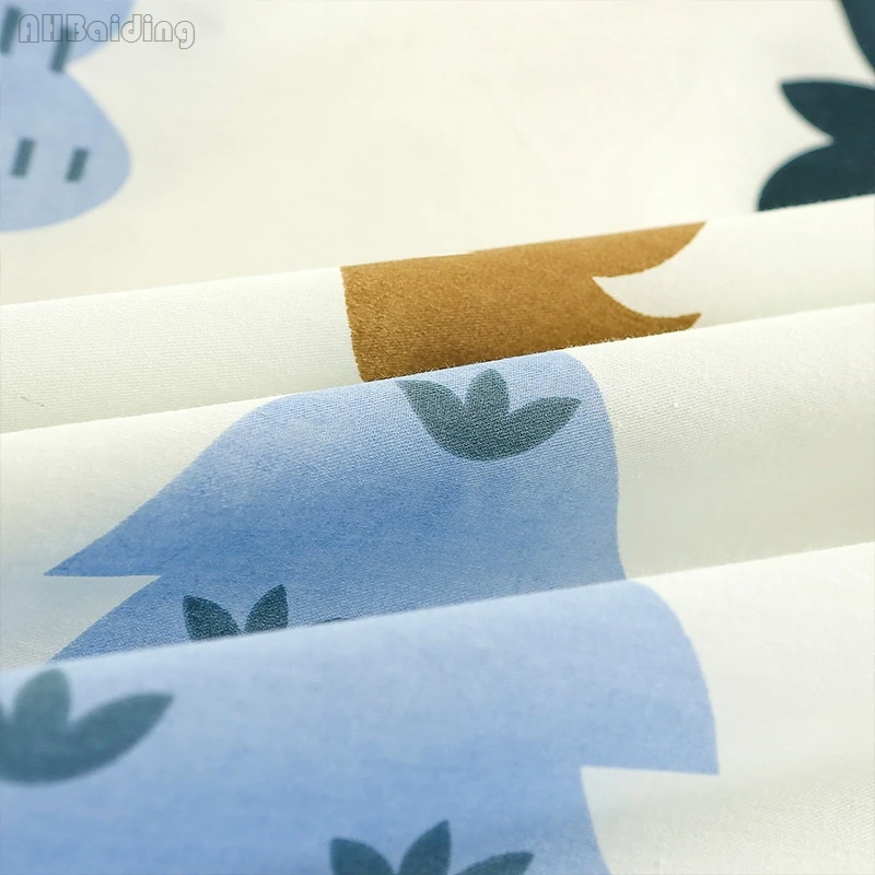 Зимние носки с рисунками лесных печати пододеяльник застежкой молнией 100%