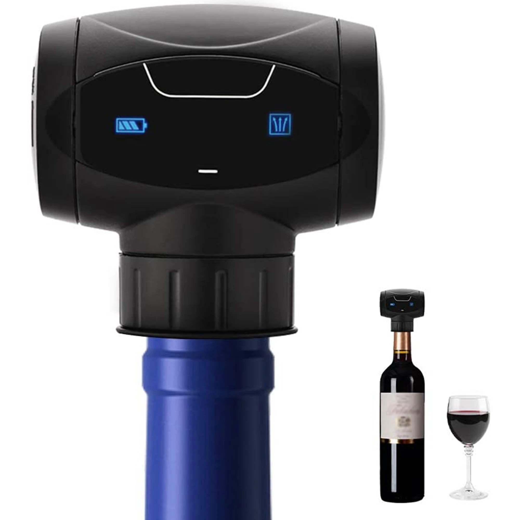 Electric Vacuum Wine Cork Stopper Reusable Wine Vacuum Pump Wine