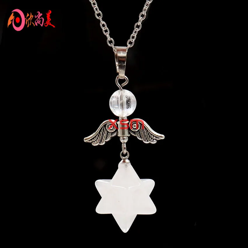 Ожерелье с кулоном в виде крыльев Ангела Женская мода Merkabah ожерелье с кулоном подарок для пары Новые продукты