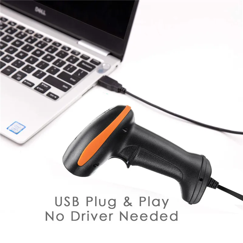 USB ручной сканер штрих-кодов 2D/1D qr-код чековый ручной проводной лазерный сканер штрих-кодов сканирующий пистолет считыватель штрих-кода