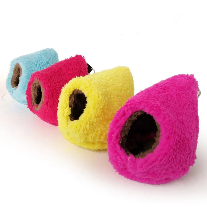Lovely Small Pet Cages Bed House Mouse Hamster Rabbit Guinea Pig Winter Warm Hanging Hamster Nest Cage