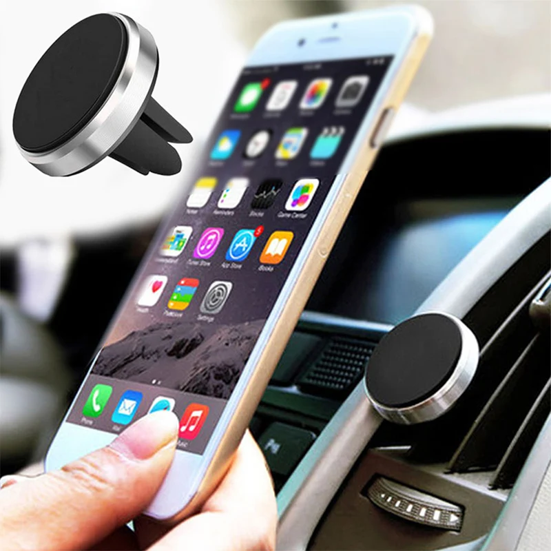 Aluminium Alloy Car Phone Holder Stand for Mobile Phone on Xiaomi Redmi Note 7 Pro Magnetic Phone Holder for Huawei P20 Lite GPS