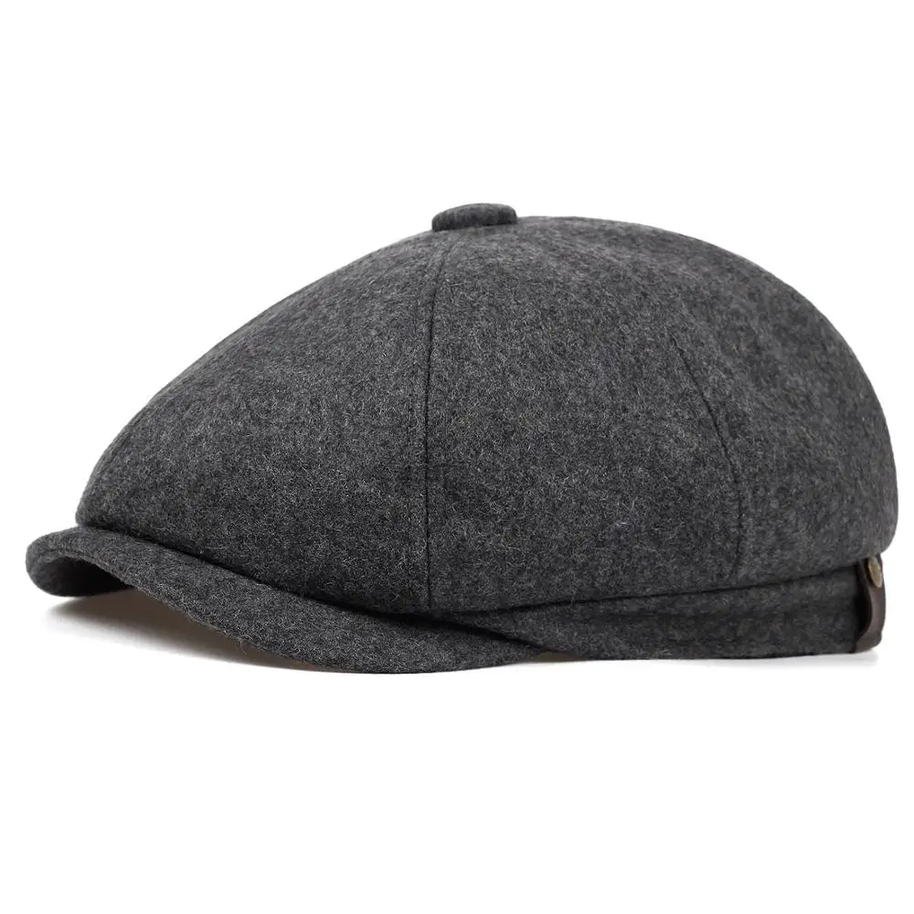 mens grey flat cap
