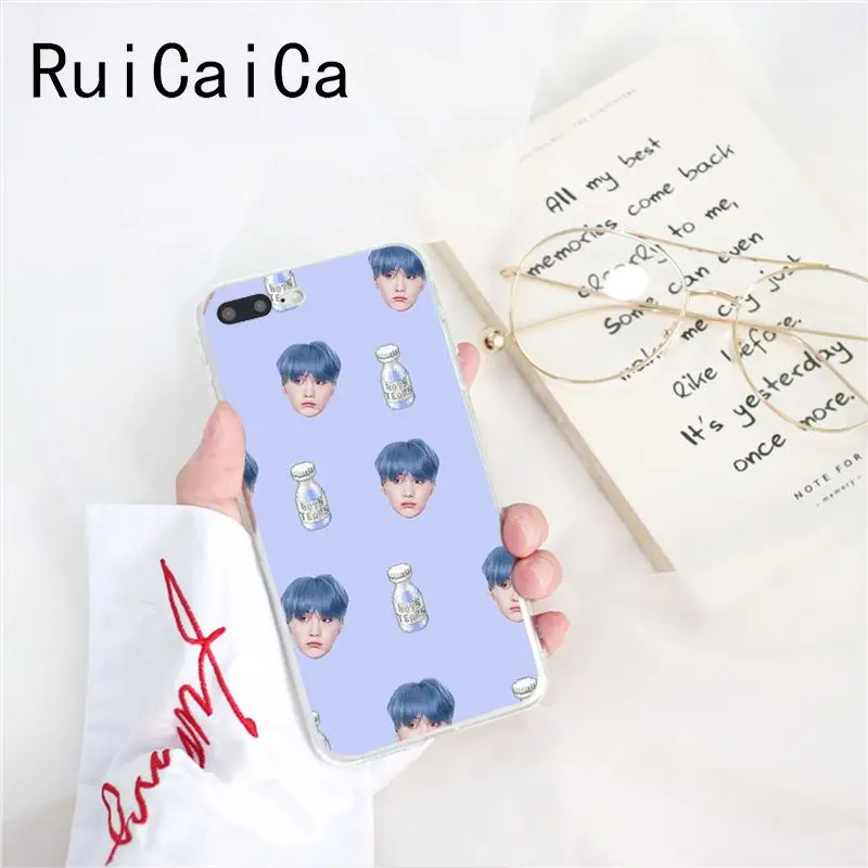 Ruicaica KPOP корейские мальчики Jimin Suga RM Роскошный Уникальный Дизайн чехол для телефона для iPhone 8 7 6 6S Plus X XS MAX 5 5S SE XR 10