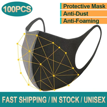 

50pcs Grade Anti Air Dust and Smoke Pollution Mask with Adjustable Straps and A Washable Respirator Mask Made Mouth Face Mask