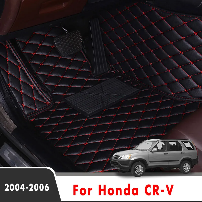 Car Floor Mats For Honda CR-V 2006 2005 2004 Auto Interior Accessories Carpets Custom Waterproof Leather Rugs Protect Decoration |