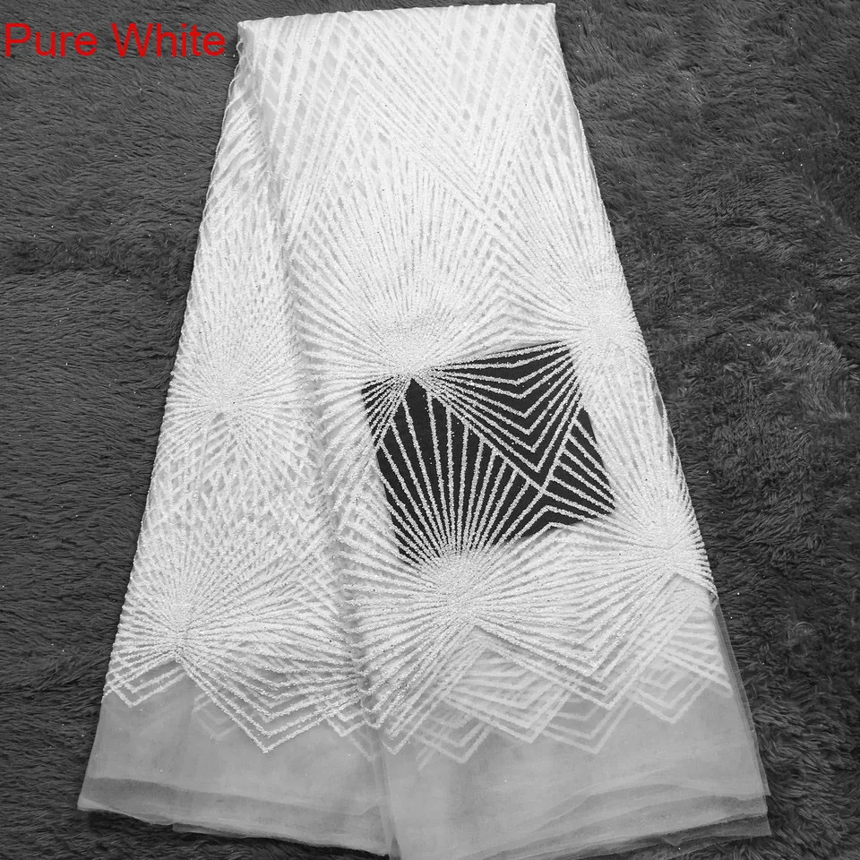 Серебряные и золотые цвета африканская французская кружевная ткань Высокое