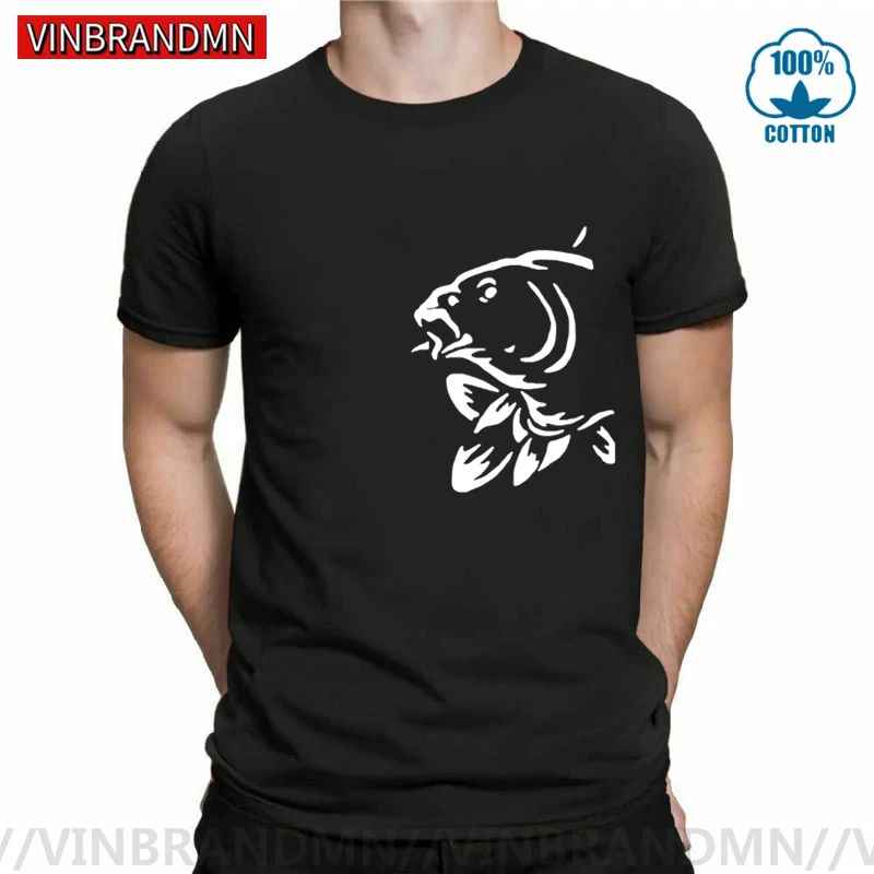 Divertente Maglietta Per Il Tempo Libero Da Pesca Uomo Koi Carp Fish T-Shirt Con Stampa Laterale Pescatore Camicia Sportiva Streetwear Koi Fish Haraju