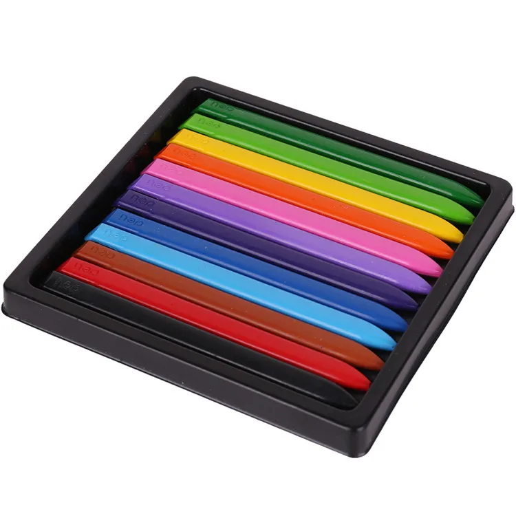 Deli 72061 пластиковые мелки для детей, студентов, ручка, карандаш, 12 цветов, для студентов, мелкое искусство, окрашенный стержень