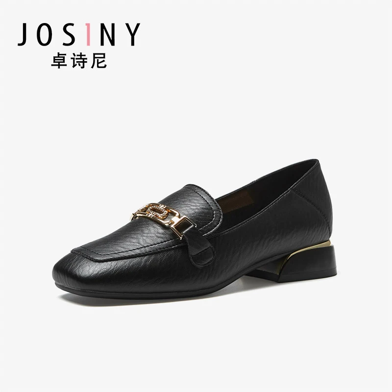 Josiny/маленькие кожаные туфли Женские Британские лоферы в ретро стиле