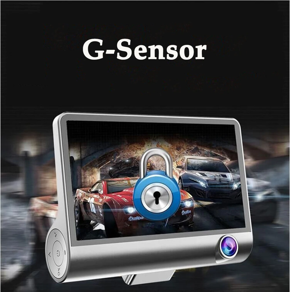 

4.0 Inch Car DVR 3 Camera Full HD 1080P Dual Lens Rearview Video Camera Recorder Auto Registrator Night Vision Dash Cam