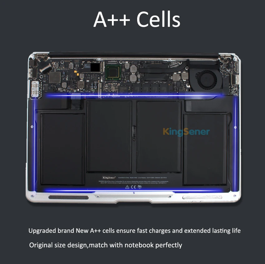 Аккумулятор KingSener A1405 для ноутбука Apple MacBook Pro 13 дюймов A1369 Mid 2010/2011 A1466 2012 EMC 2469 020739 A 7 3