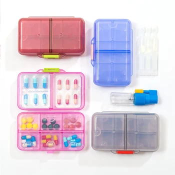 

Large Size Pill Box 8 Grids Pills Dispenser Sealed Storage Pill Box Pill Organizer Medicine Tablet Case Pillbox Drug Divider