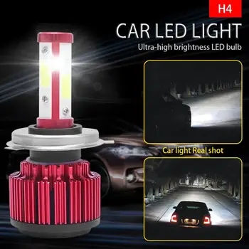 

H4 X6-COB Car LED headlights 4-Sides LED Headlight Kit Hi/Lo Power Bulb 6500K Car Fog Bulbs Accessories
