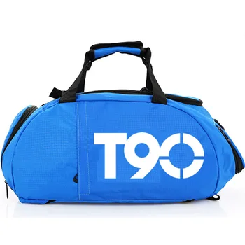 2019 New T90 Men Sport Gym Bag Women Outdoor Gym Fitness Bags Separate Space for Shoes Pouch Rucksack Hide Backpack 6