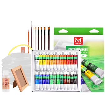 

12/24 color acrylic paint set / 18 color textile paint set / diy hand-painted shoes graffiti material / art paint