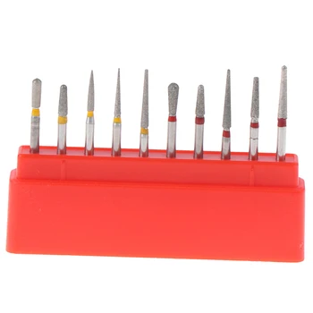 

10pcs/kit Dental Diamond Burs Drill Dental Burs Dia-burs for Teeth Porcelain Ceramics Composite Polishing