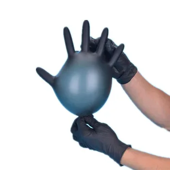 

Nitrile Gloves Black 50/100 pcs/lot Food Grade Waterproof Allergy Free Disposable Work Safety Gloves Nitrile Gloves Mechanic
