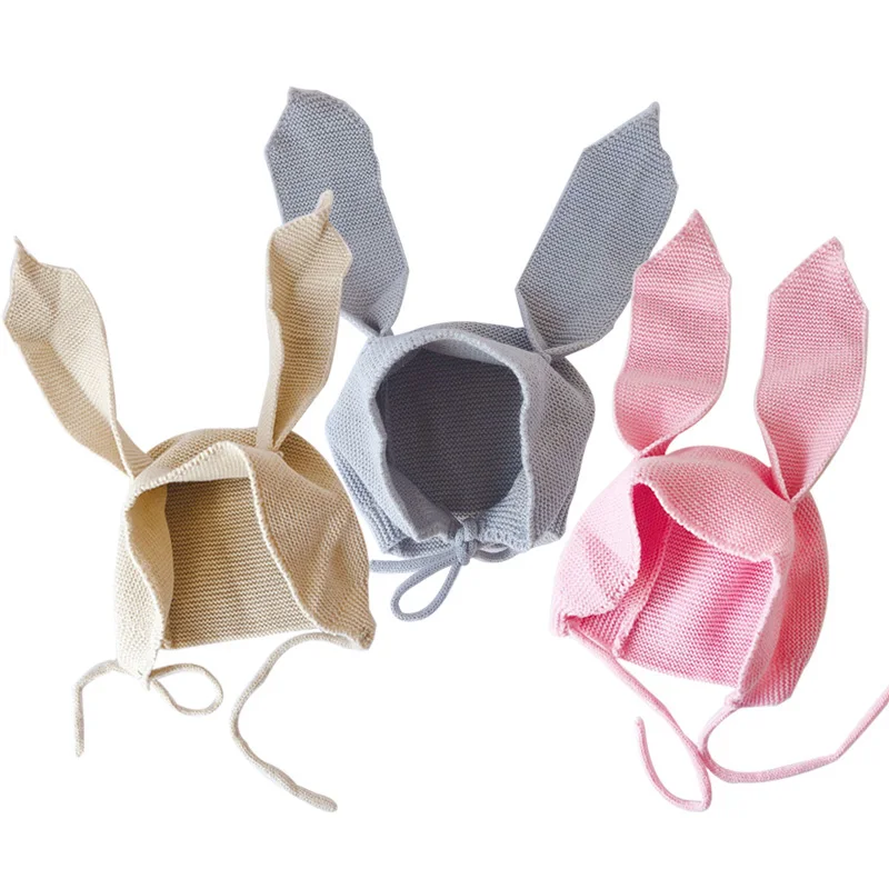 Bunny Hat Ears Newborn Infant Knitted Bunny Hat Bunny Ear Hat Baby Girl Cute Baby Aliexpress