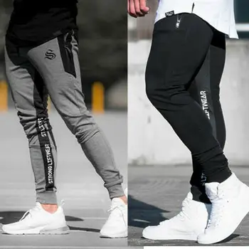

Men's Slim Fit Tracksuit Sport Gym Skinny Jogging Joggers Sweat Casual Trousers Pants