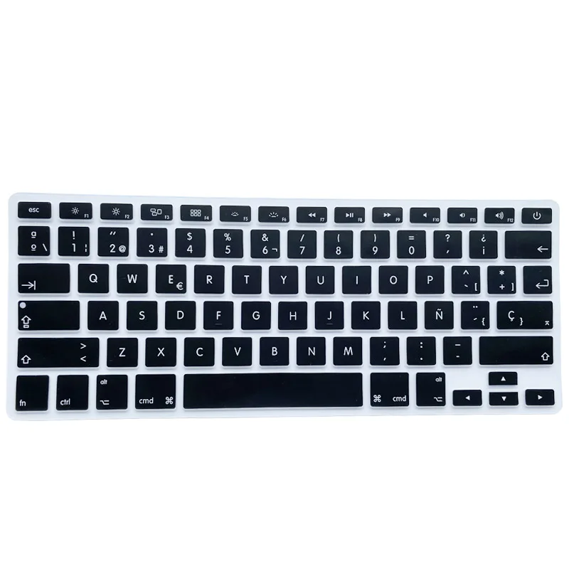 SR Силиконовая накладка на клавиатуру с испанским языком для Macbook Air Pro 13 15 17 Retina
