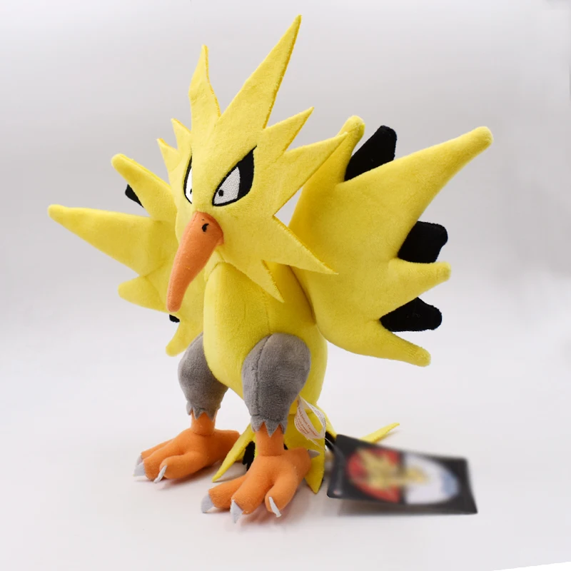 30 см аниме, плюшевая Zapdos Peluche японские Мультяшные Плюшевые Игрушки отличные подарки для детей Рождественский подарок