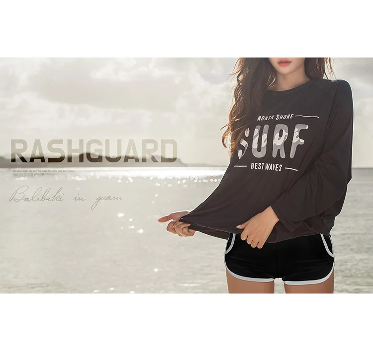 South Korea Students Swimming Suit Women's Four-piece Set Split Skirt-Trousers Long Sleeve Quick-Dry Diving Suit Slimming Sports