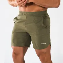 Мужские повседневные обтягивающие шорты для спортзала фитнес, бодибилдинг, тренировка по колено короткие мужские брюки Jogger быстросохнущие спортивные брюки пляжные шорты