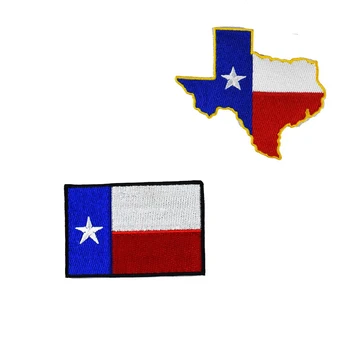 

Texas Flag Patches Embroidry Exquisite Iron On Embroidered Clothes Patches For Clothing T-shirt Bags Pants Stickers Garment