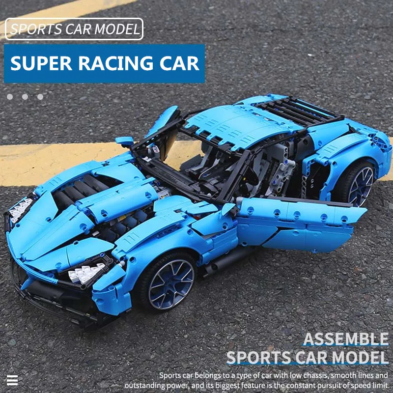 US $104.09 18 MOC Technic super racing car Chevrolets Corvettes Grand Sport Il model building blocks 20086 education kids toys for kids