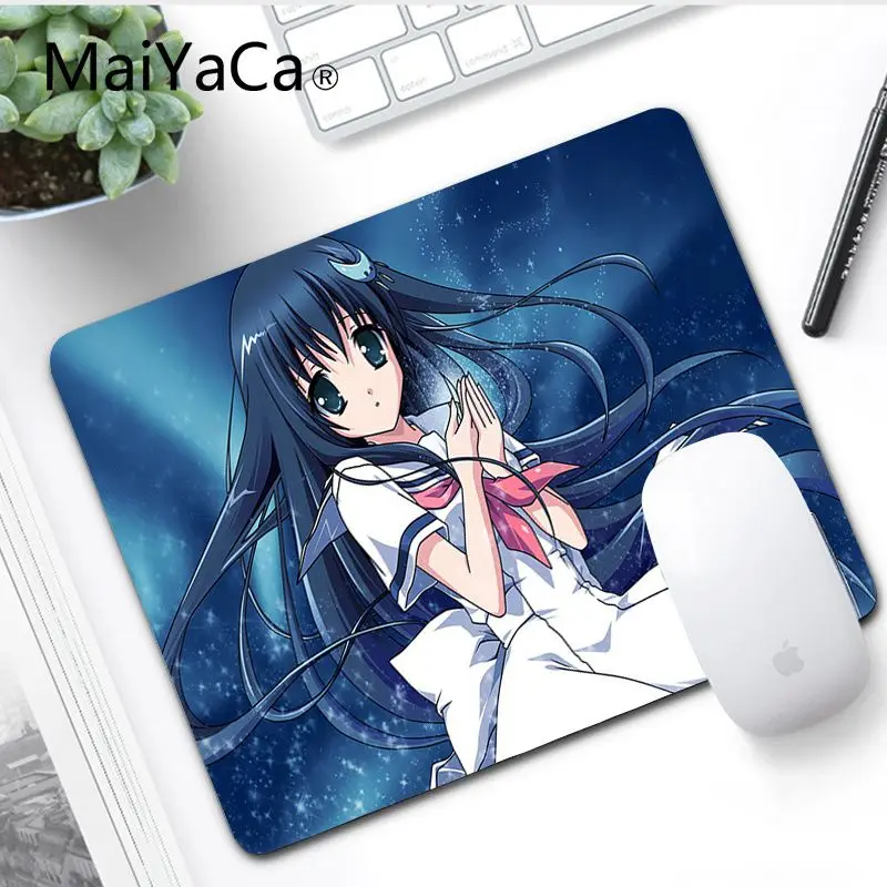 No LockEdge 18x22cm MaiYaCa Высокое качество аниме девушка Комфорт Коврик для мыши игровой коврик для мыши ноутбук игровой коврик для мыши Коврик для мыши - Цвет: No LockEdge 18x22cm