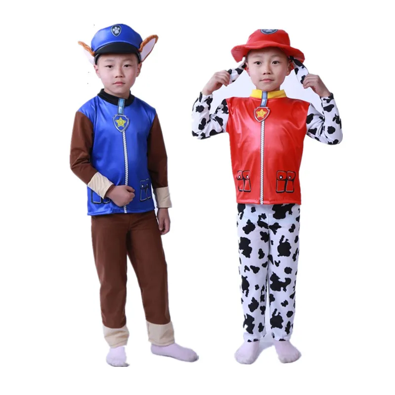 Детский карнавальный костюм на Рождество и год, Детские Маршалл и Чейз Скай, сторожевые псы костюм для мальчиков для косплея девочек