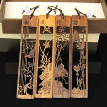 Закладки из красного дерева на заказ Классический китайский стиль творческие подарки студенческие подарки деревянные антикварные закладки подарок на день учительницы