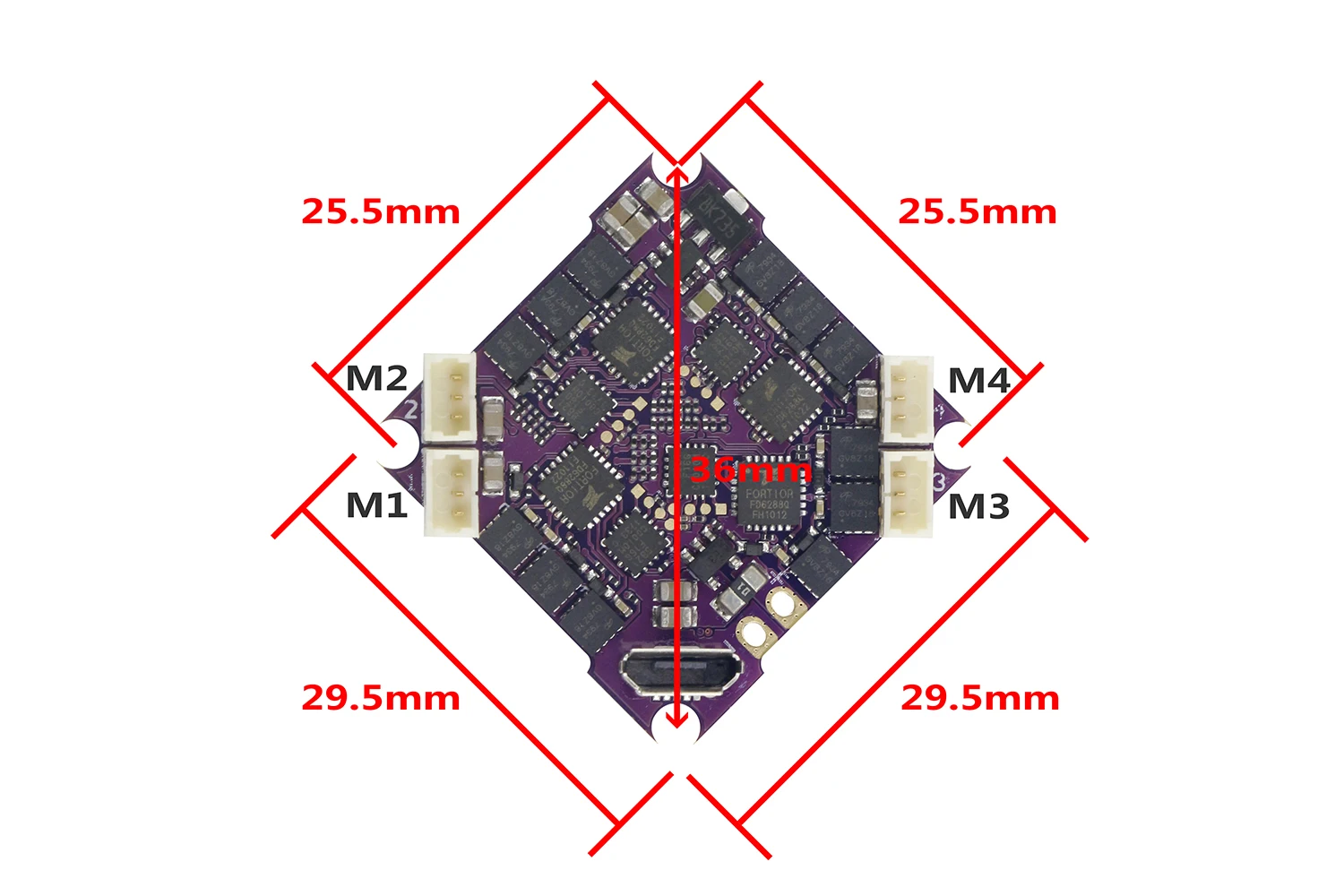LDARC 25,5 мм AIO Flytower F411E12A 12A 4в1 CES F4 контроллер OSD y KKT-VTX200 VTX Beta85X ET75 AK103 AK123 ET85 Mabul - Цвет: F11E12A AIO