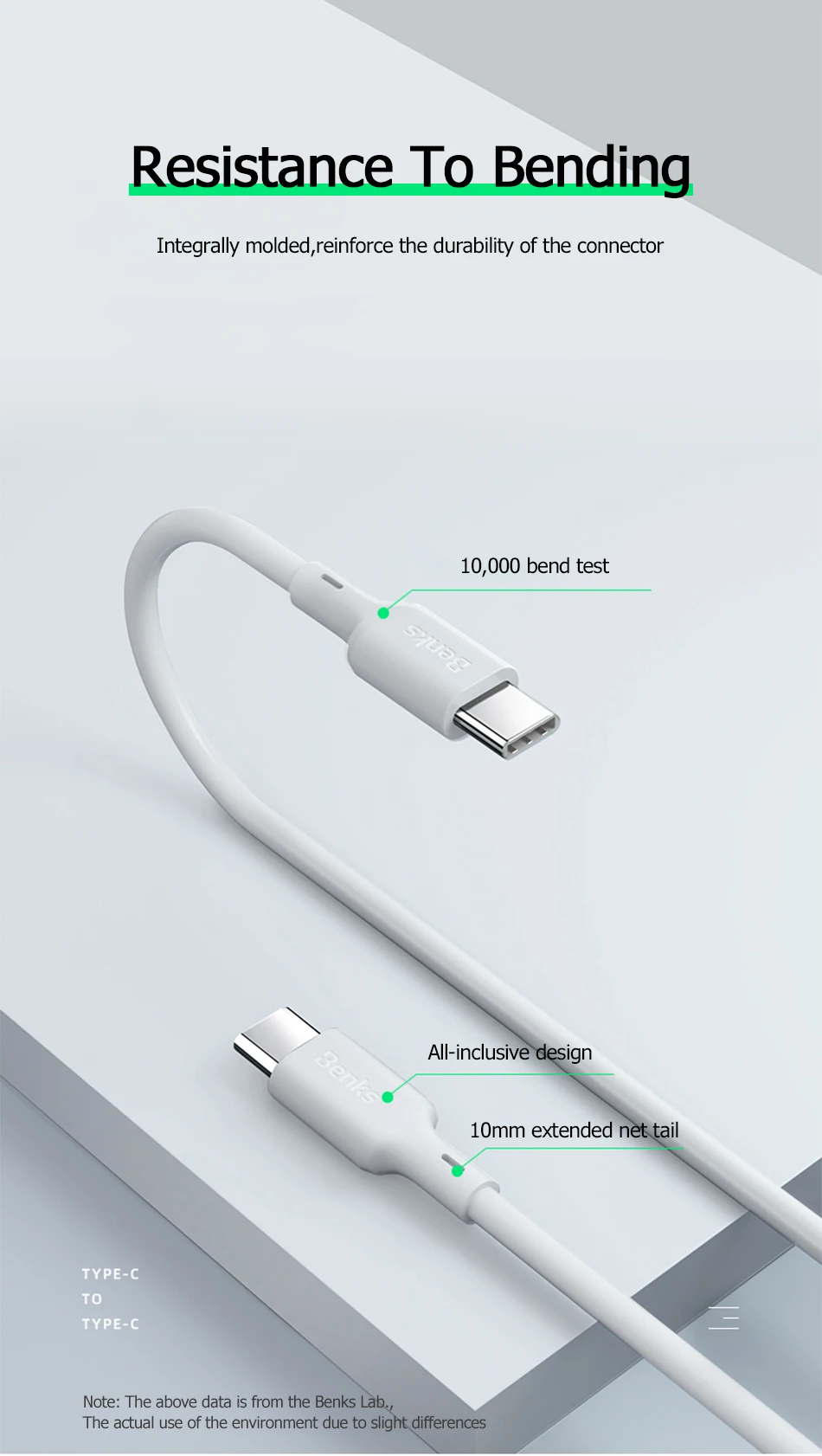 Benks двойной USB кабель type-C для iPad Pro провод для ноутбука телефон Быстрая зарядка линия передачи данных для Apple Macbook huawei Xiaomi 9 Mix шнур