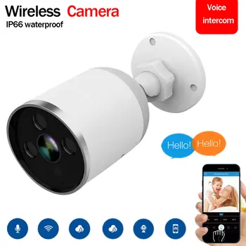 

1080P WIFI Bullet Camera HD IP Camera 2MP Outdoor Waterproof CCTV Security Camera Two Way Audio APP Remote