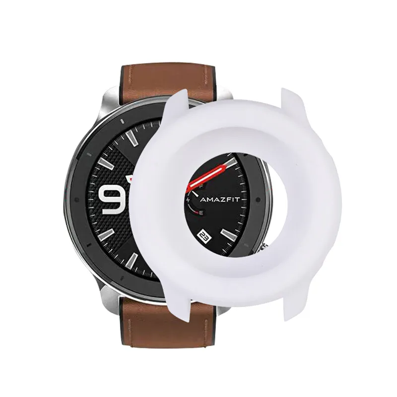 3 в 1/Лот Силиконовый чехол для Xiaomi Huami Amazfit GTR 47 мм 42 чехлы Смарт часы мягкая