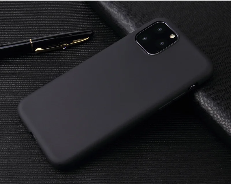 1000 шт. Чехлы ярких цветов для Apple iPhone 11 Pro XS Max XR X 8 Plus 7 6 6S SE 5 5S Мягкий матовый ТПУ задняя крышка-чехол для телефона