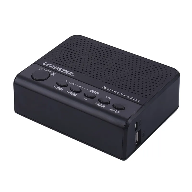 Светодиодный Будильник с сабвуфером, аудио, fm-радио, TF, MP3, WMA, APE, usb-порт, для телефона, для звонков в режиме громкой связи, портативные беспроводные bluetooth-колонки