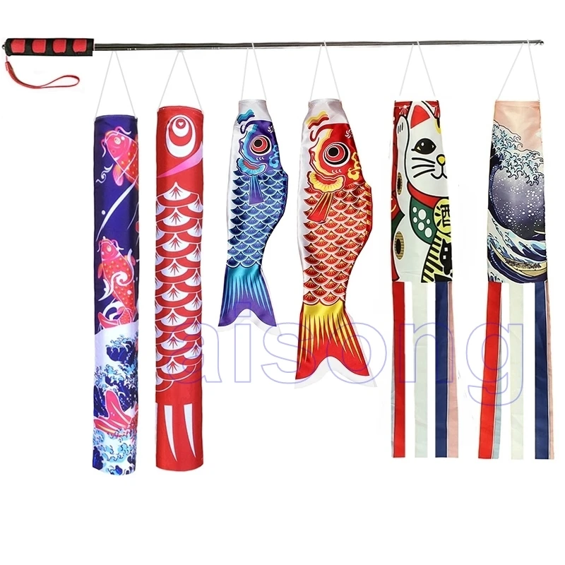 Bandera japonesa koinobori streamer, carpa infantil, restaurante de sushi creativo japonés, kichen, decoración de habitación, regalo para niño y niña, juguete slinger