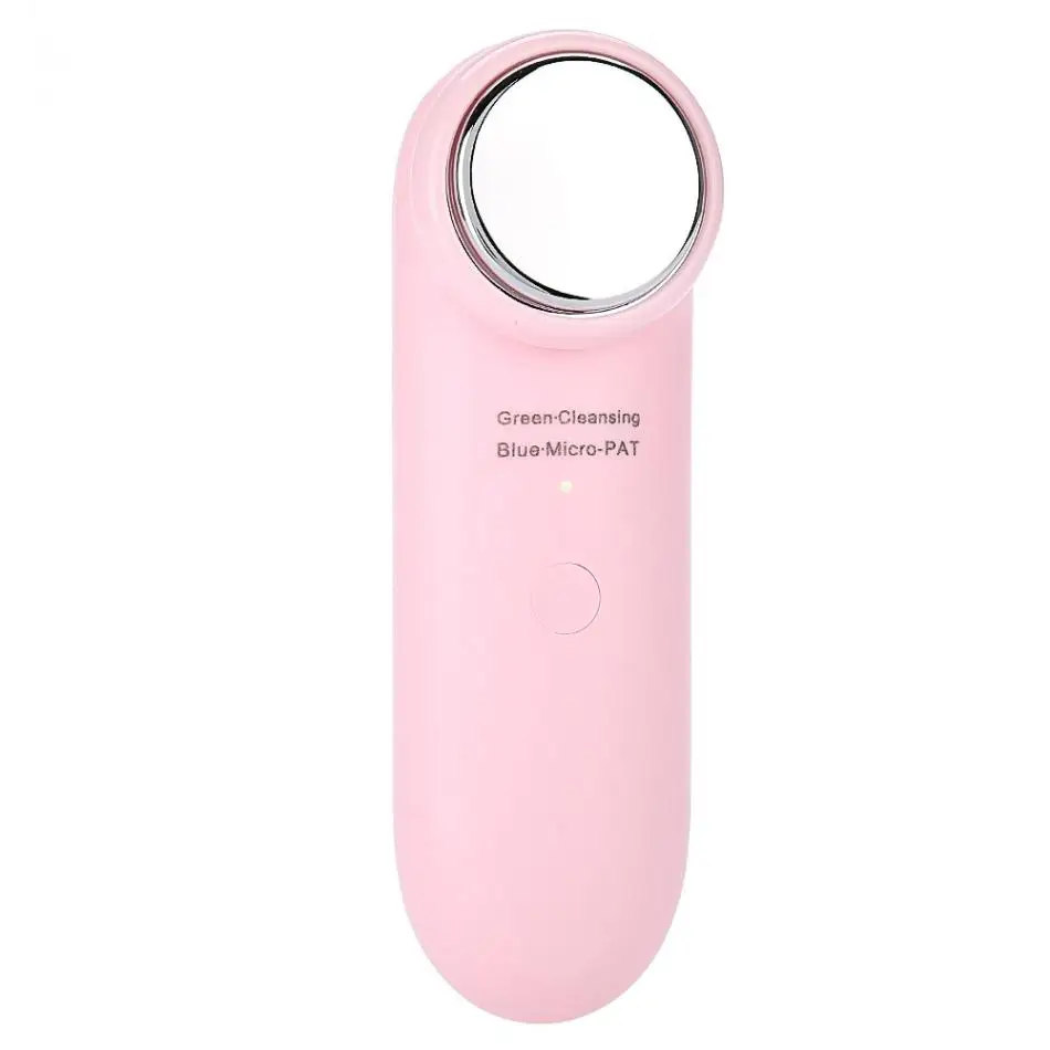 pink EMS инструмент для красоты светодиодный светильник Фотон терапия Уход за кожей лица прибор для подтягивания лица EMS массажер - Цвет: pink